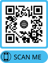 blauer QR Code Martin